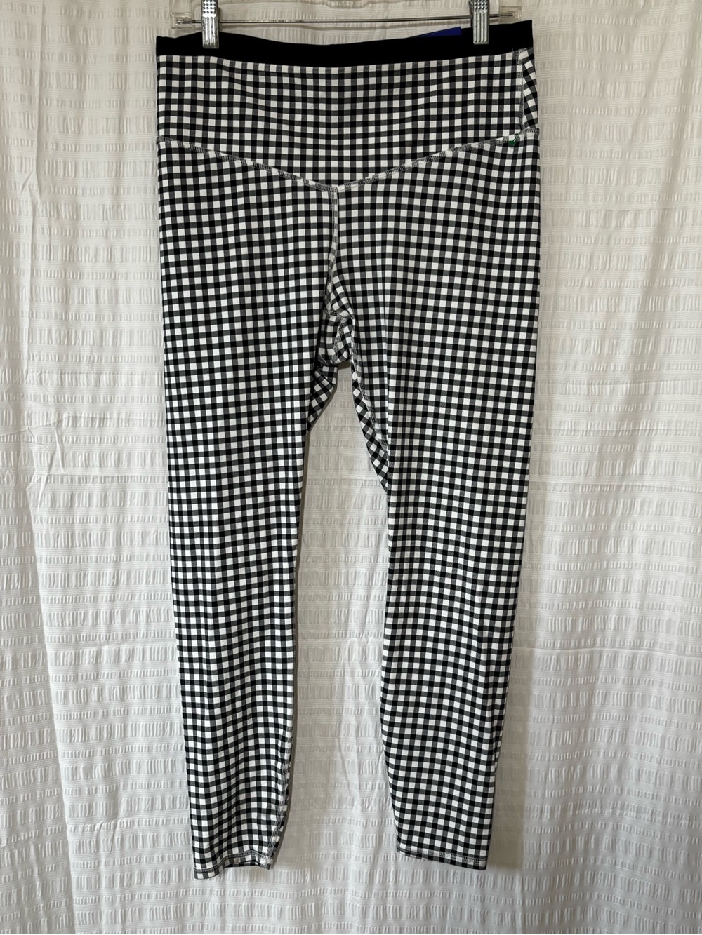 NWT JoyLab Black & White Gingham High-Waist Leggings Sz XL - Picture 2 of 7